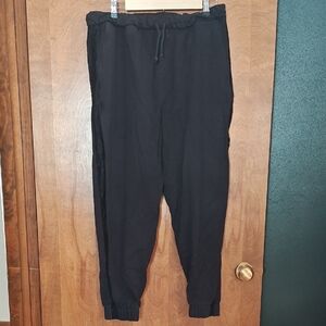 Women's Adore Me Black Sweatpants With Lace Detail